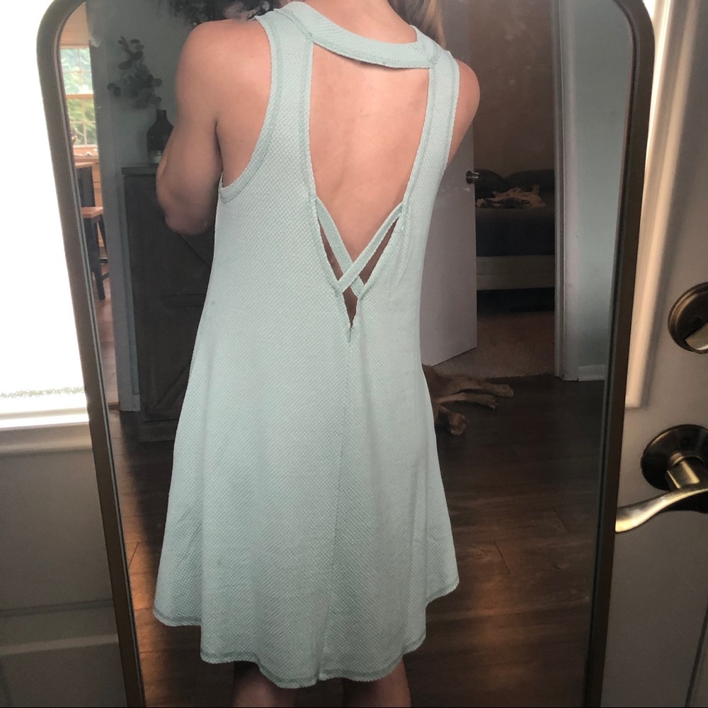 VICI Lexington Knit Pocketed Tank Dress sage mint - Picture 3 of 3